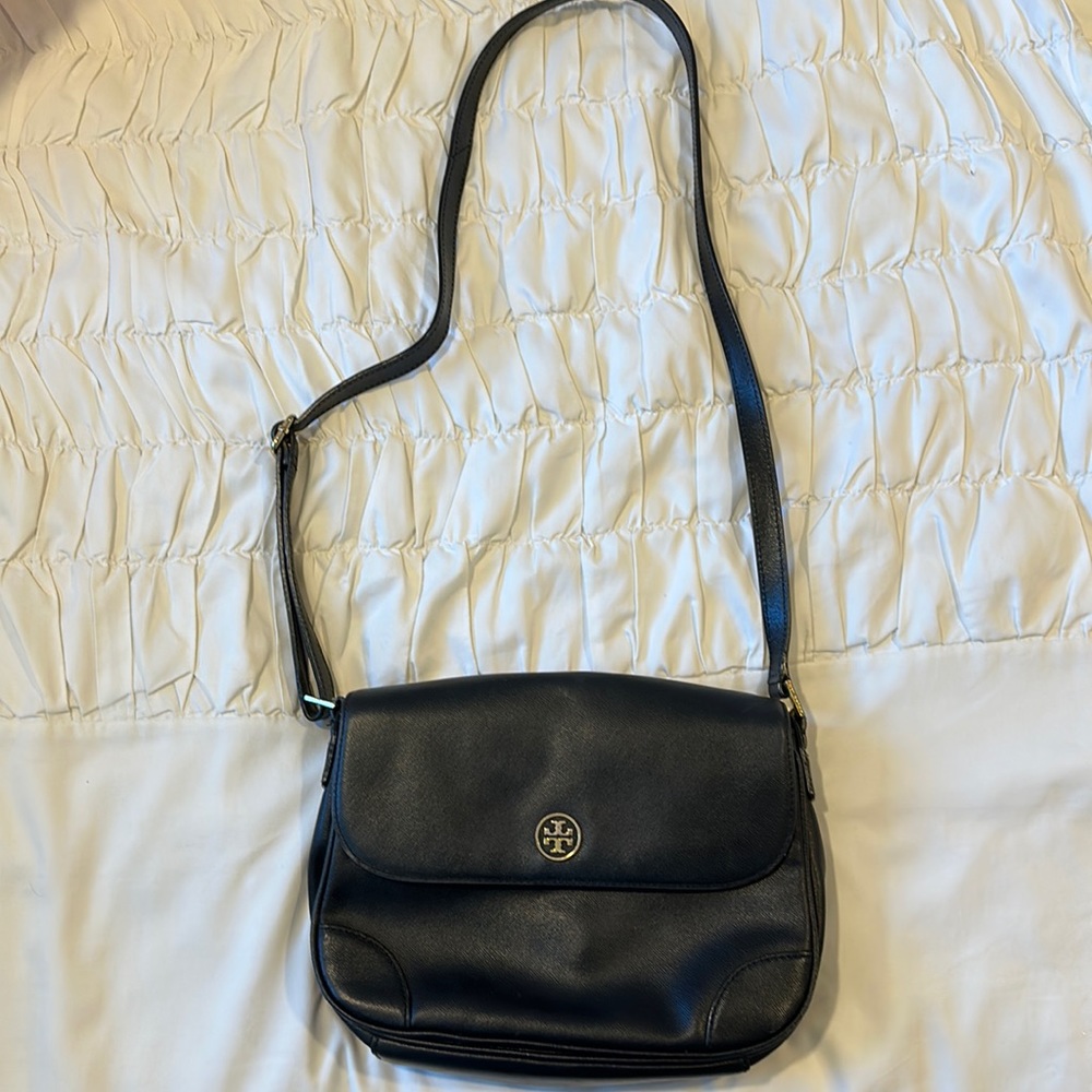 Tory Burch Black Robinson Crossbody Bag - Preowned